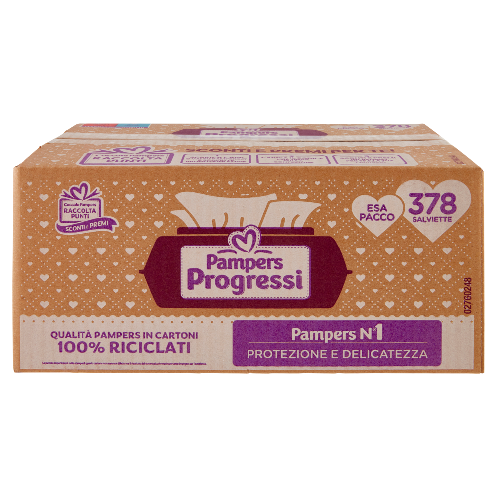 Pampers Progressi Salviette 378 pz