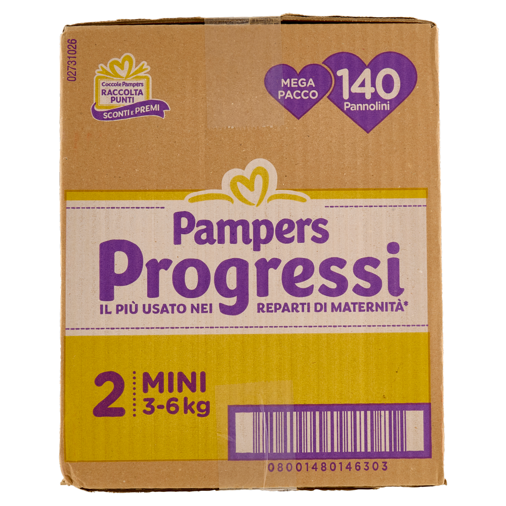 Pampers Progressi Mini 140 pz