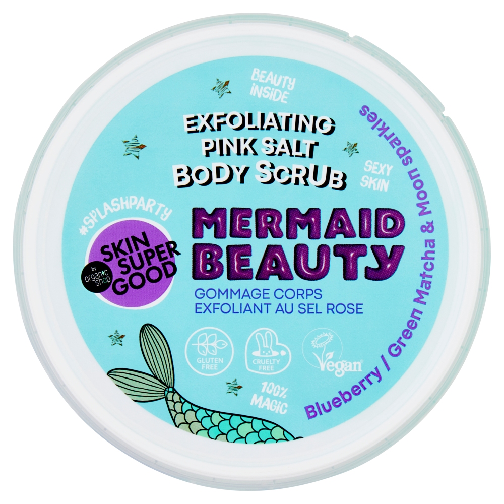 Skin Super Good Exfoliating Pink Salt Body Scrub Mermaid Beauty 250 ml