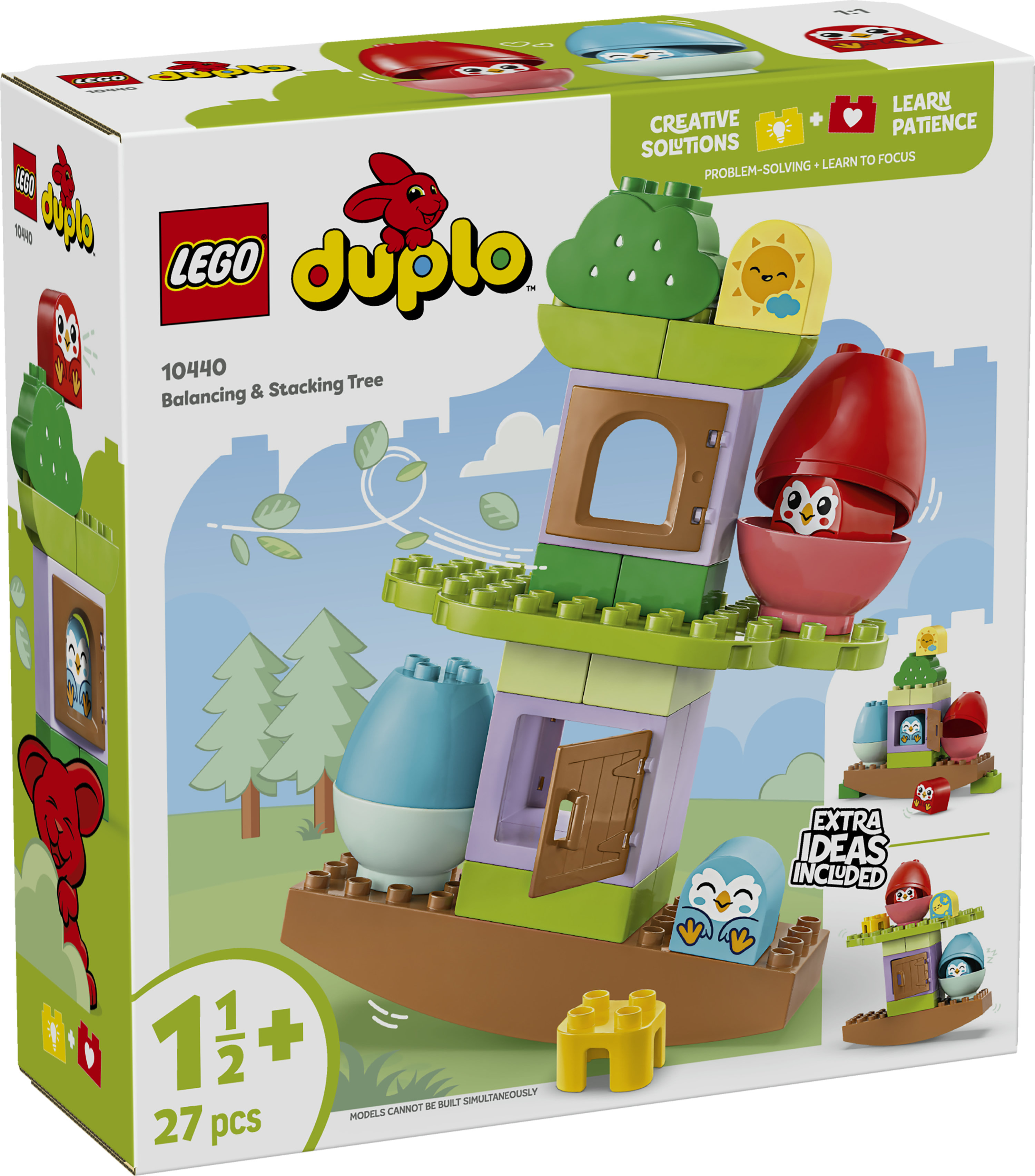 LEGO DUPLO 10440 L&rsquo;Albero dell&rsquo;Equilibrio, Casa Giocattolo con Elementi Impilabili, Giochi Didattici per Bambini da 18 Mesi