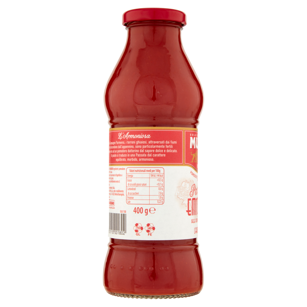 Mutti Passata Emiliana delle Campagne Parmensi l'Armoniosa 400 g