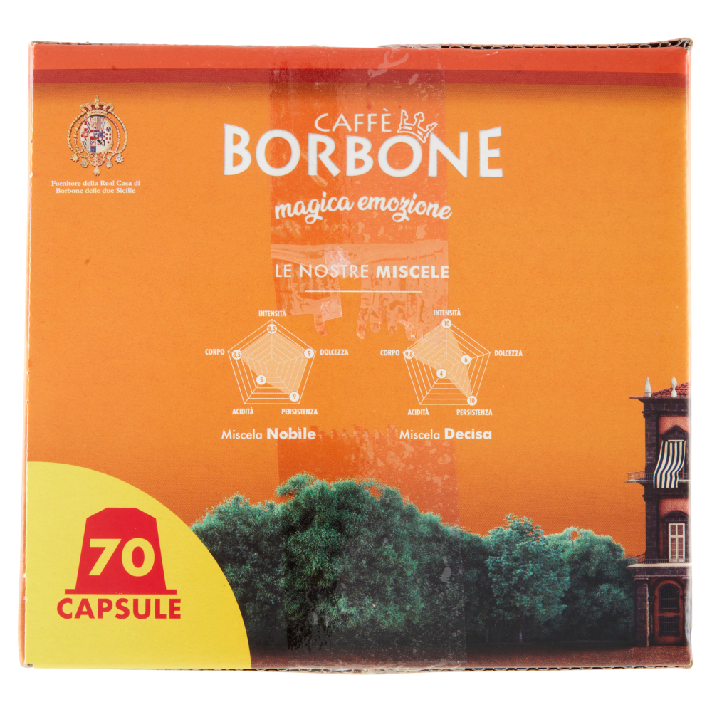 Caff&egrave; Borbone Miscela Decisa Capsule Compatibili Nespresso* 70 x 5 g