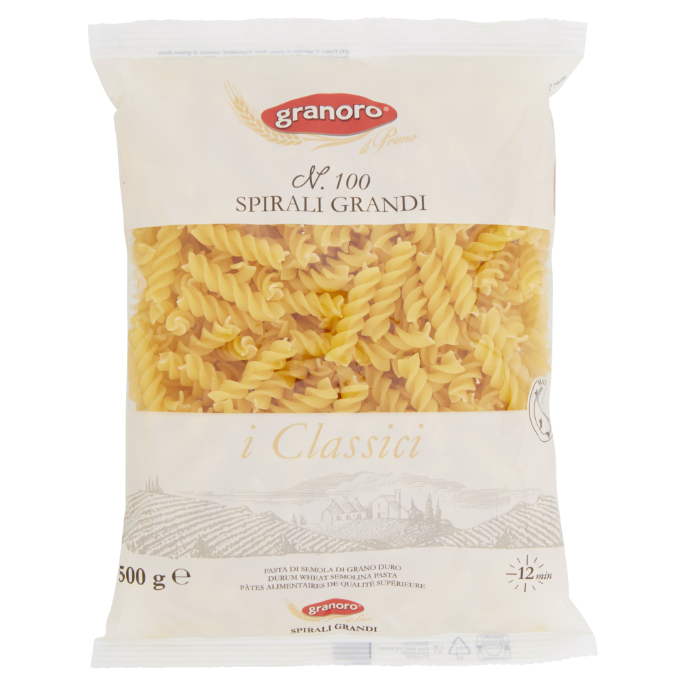 granoro i Classici N. 100 Spirali Grandi 500 g