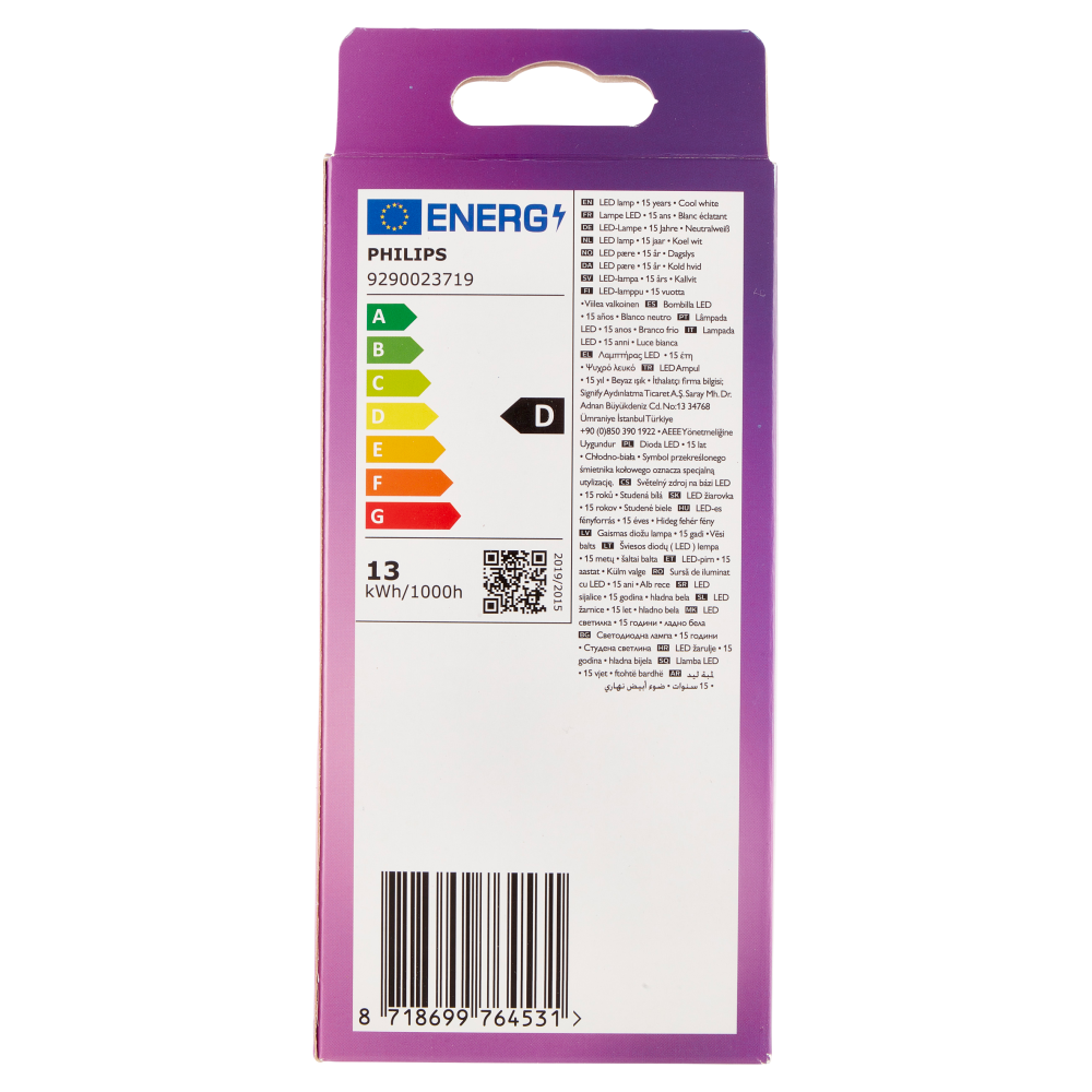 Philips Led goccia vetro 120W E27 4000K