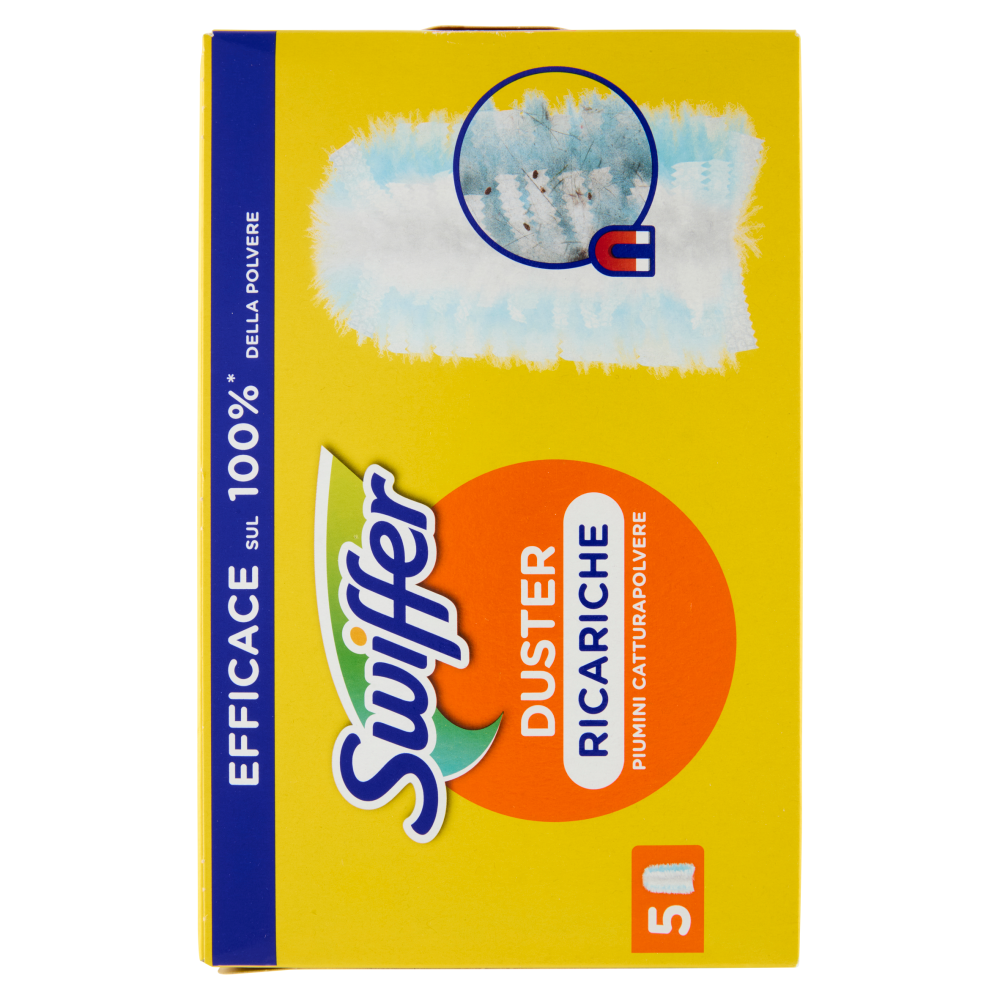 Swiffer Duster Cattura Polvere - Ricarica 5 Piumini per spolverare
