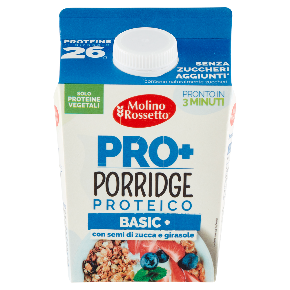 Molino Rossetto Pro+ Porridge Proteico Basic + con semi di zucca e girasole 300 g