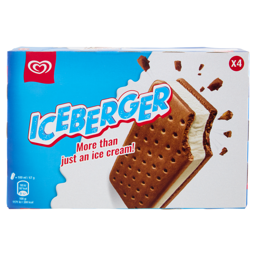 Algida Iceberger 4 gelati 268 g