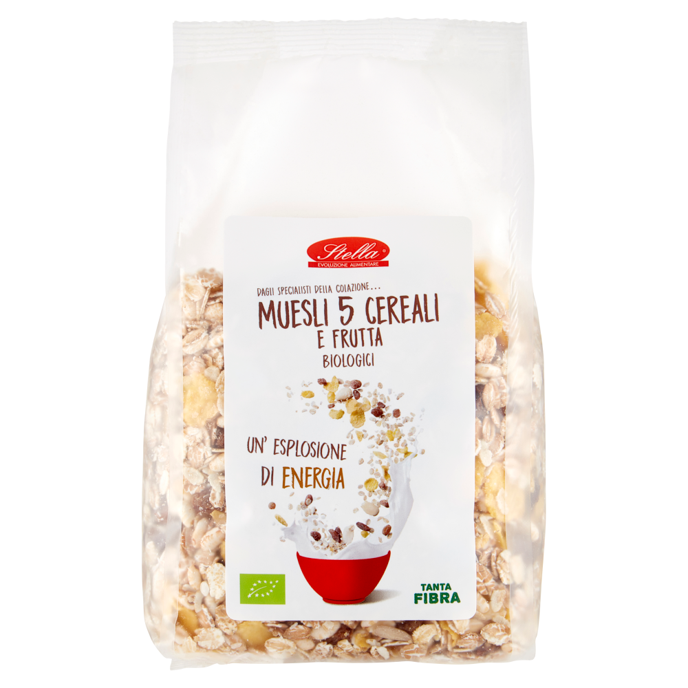 Stella Muesli 5 Cereali e Frutta Biologici 500 g