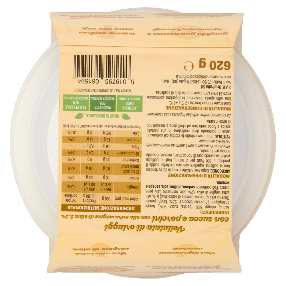 Amor mio Vellutata con zucca e porcini 620 g