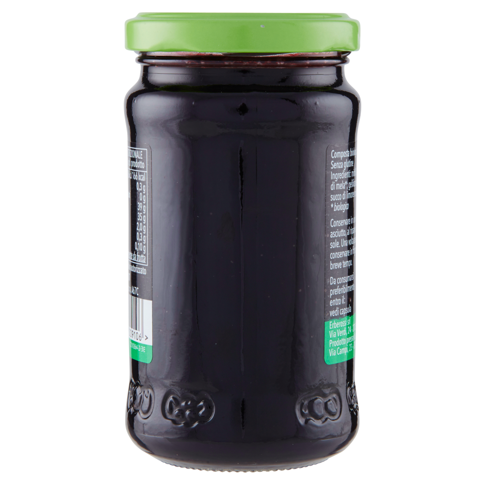Le Conserve del Trentino Bio composta di Mirtilli Neri 250 g