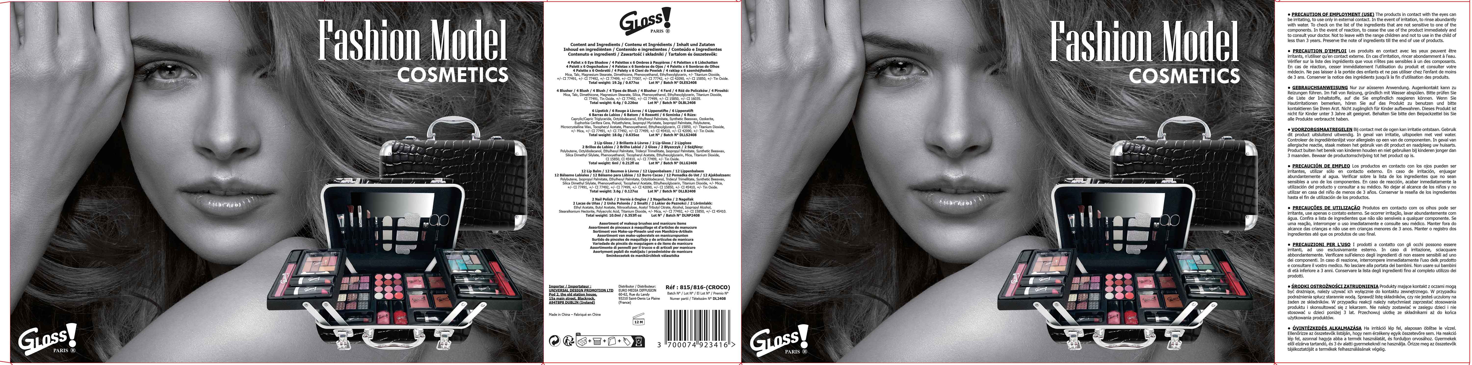 Valigetta Make-up Fashion Make-Up Croco