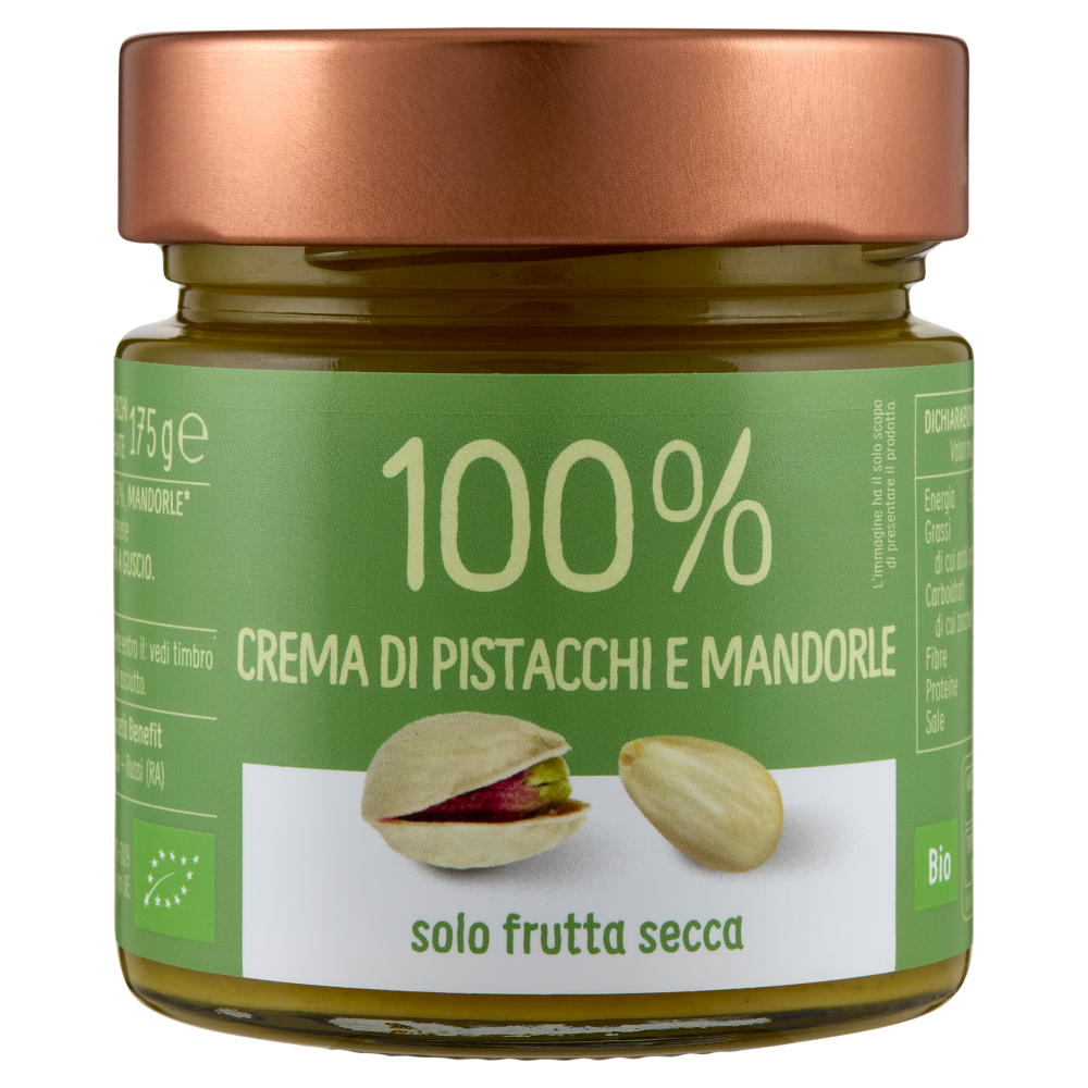 Euro Company 100% Crema di Pistacchi e Mandorle Bio 175 g
