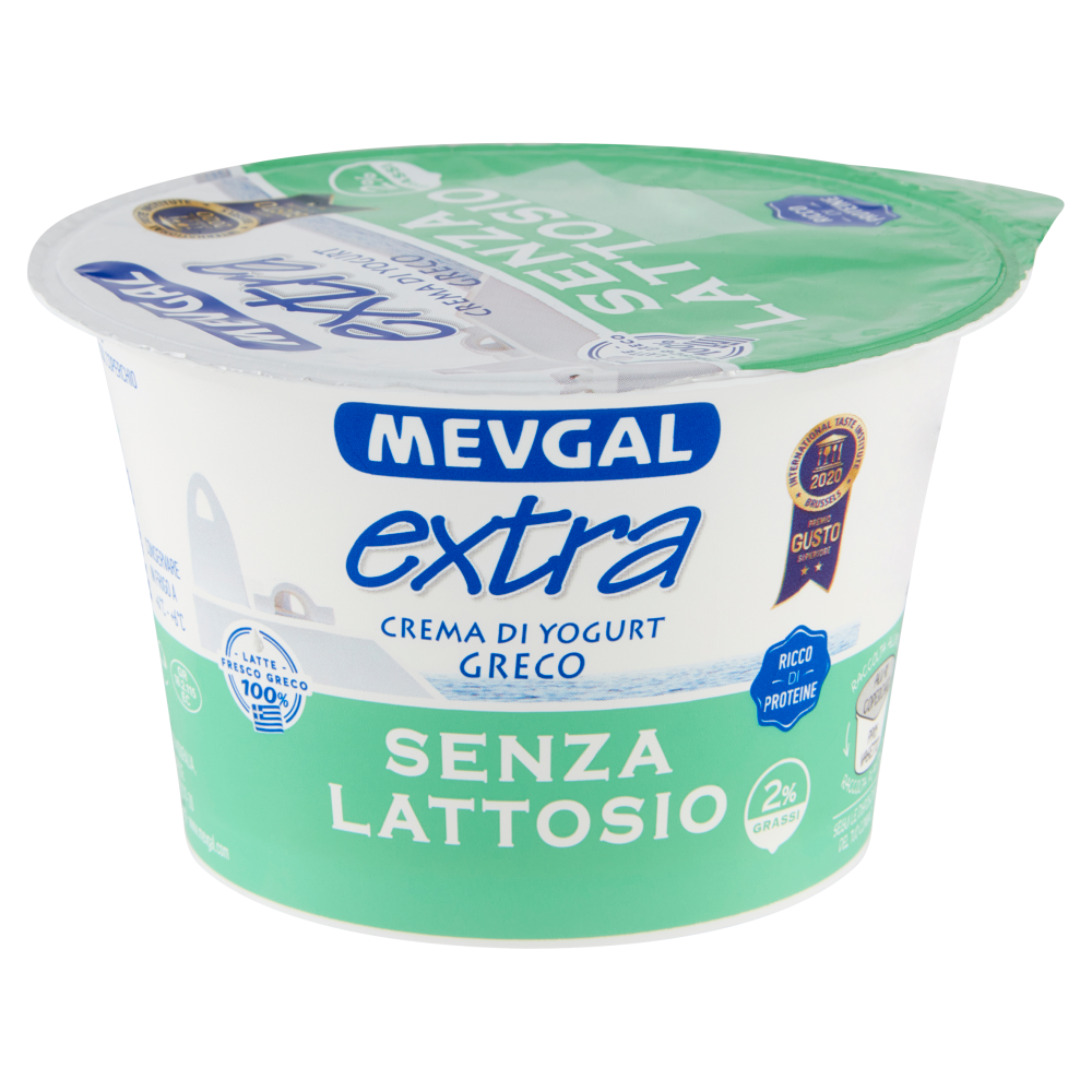 Mevgal extra Crema di Yogurt Greco Senza Lattosio 2% Grassi 150 g