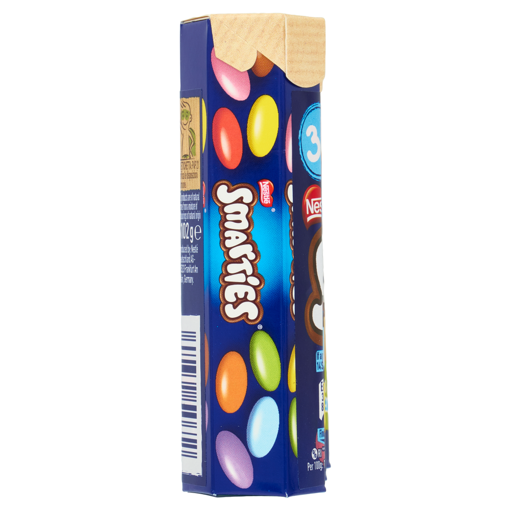SMARTIES Confetti ripieni di Cioccolato al Latte 3 Tubi da 34g