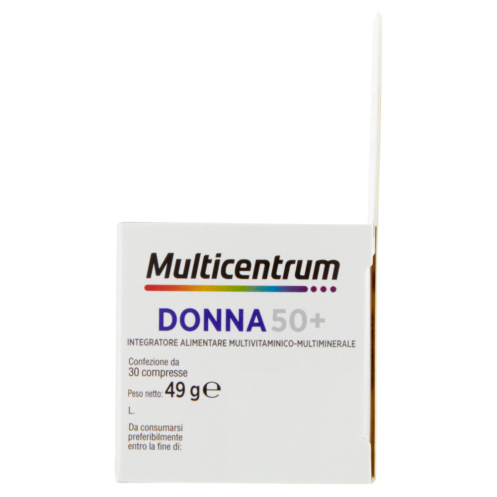 Multicentrum donna 50 + integratore multivitaminico completo con vitamina D, acido folico 30 cpr 49g