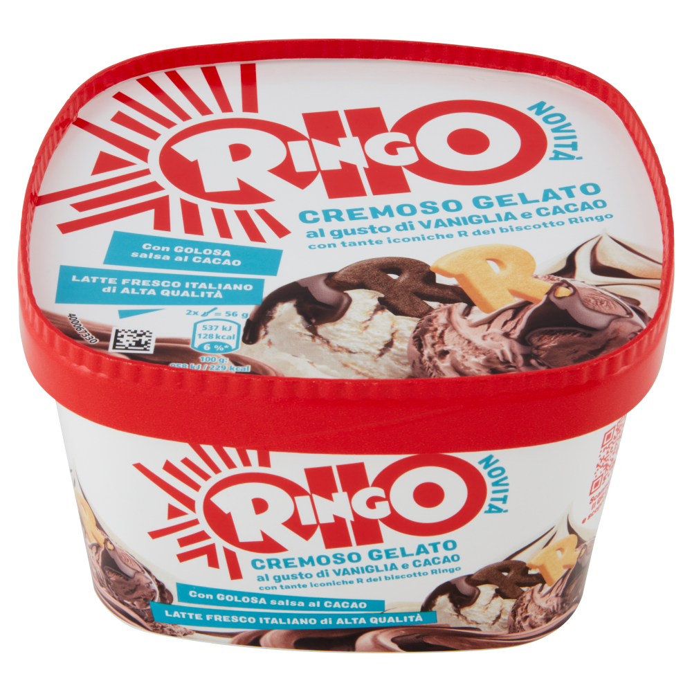 Ringo Cremoso Gelato al gusto di Vaniglia e Cacao 445 g