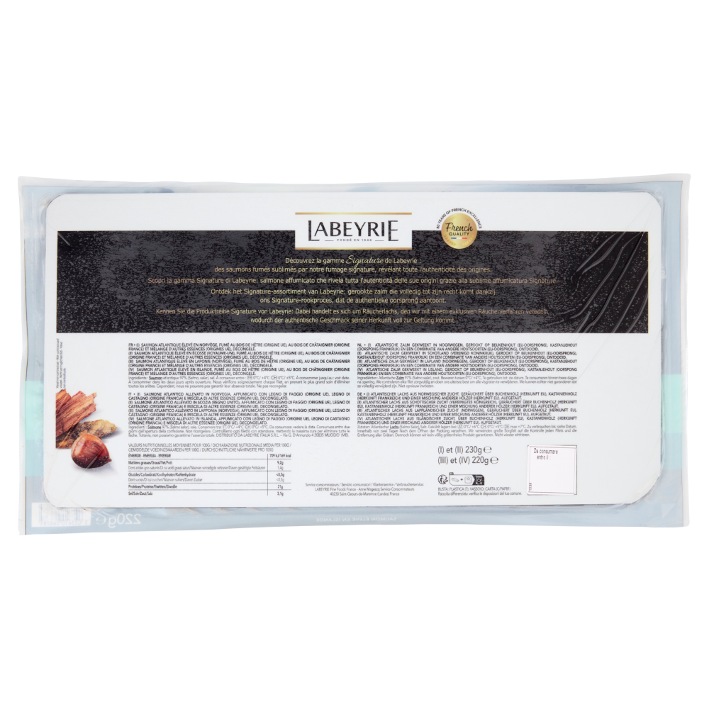 Labeyrie Salmone Affumicato Islandese Fumage Signature 220 g
