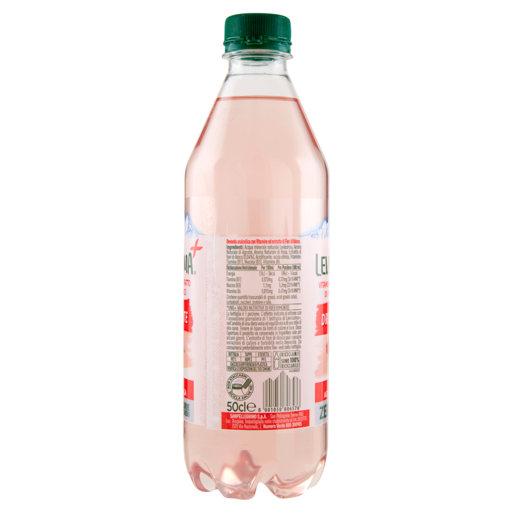 LEVISSIMA⁺ Drenante, Acqua al gusto di Agrumi e Rosa 50 cl