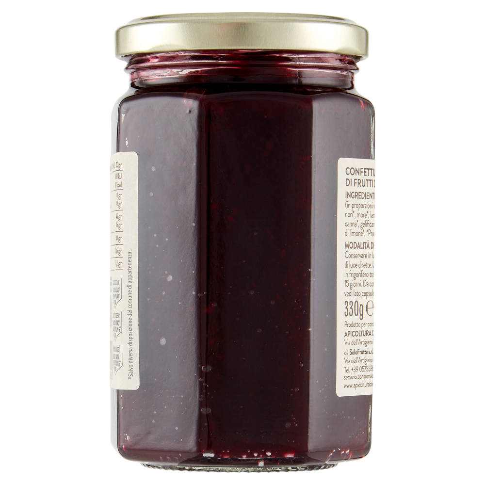 Apicoltura Casentinese Confettura Extra Bio Frutti di Bosco 330 g