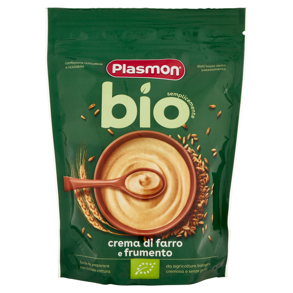 Plasmon semplicemente bio crema di farro e frumento 200 g