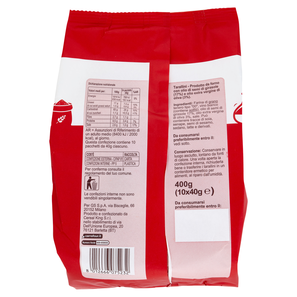 Carrefour Classic Tarallini 10 x 40 g