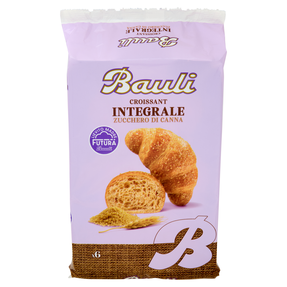 Bauli Croissant Integrale Zucchero di Canna 6 x 37 g