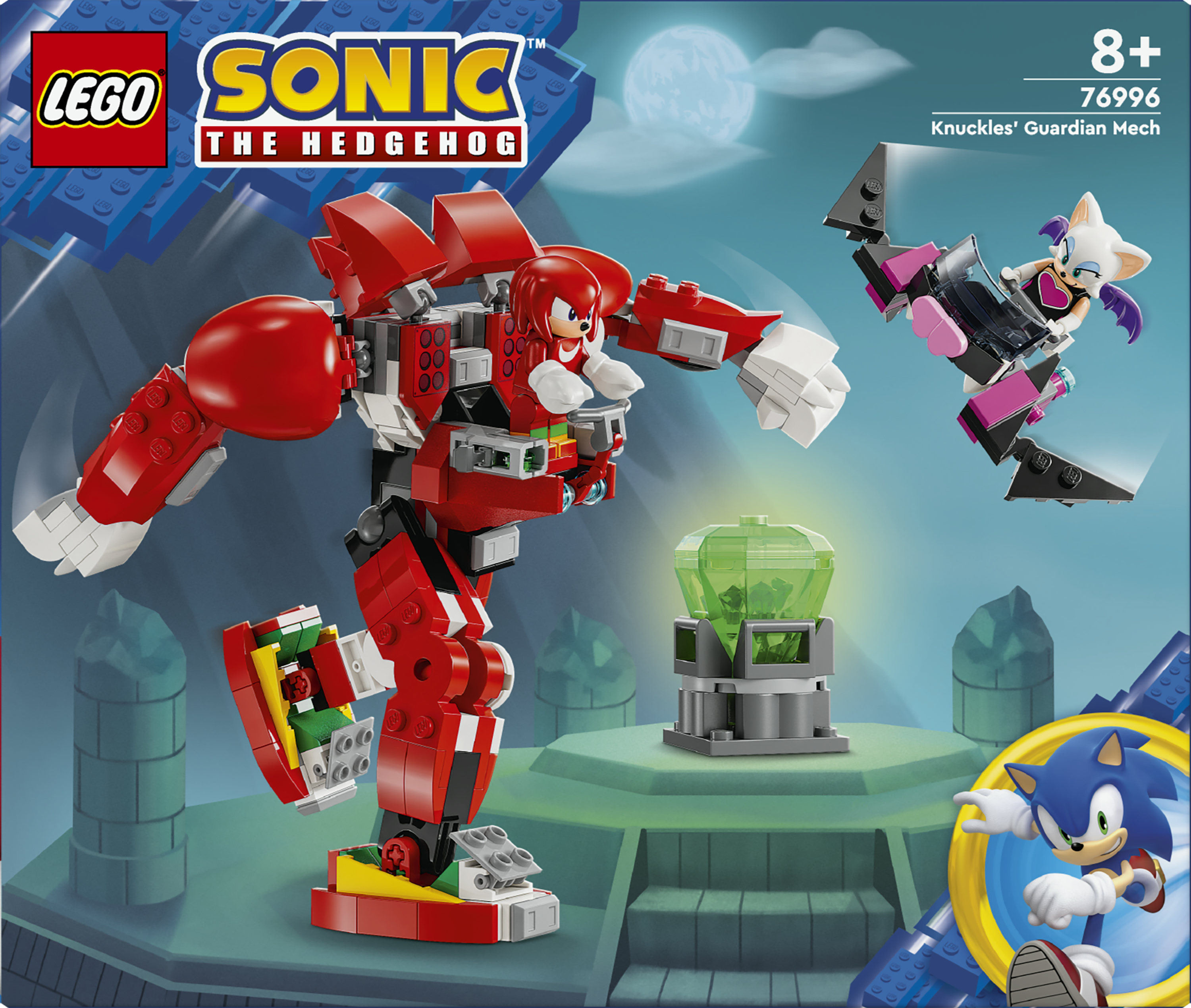 LEGO Sonic the Hedgehog 76996 Il Mech Guardiano di Knuckles, Giochi per Bambini da 8 Anni in su con Personaggi del Videogioco
