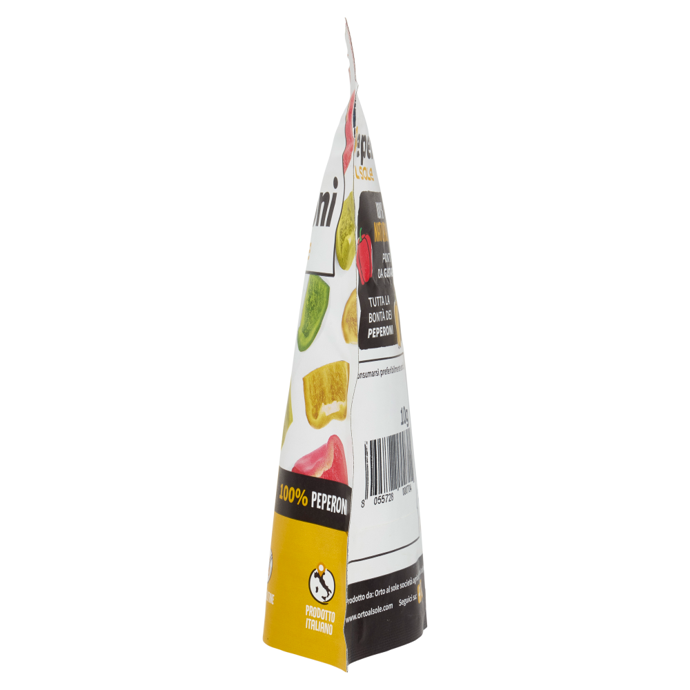 Orto al Sole Peperoni al sole Chips di Peperoni Croccanti 10 g