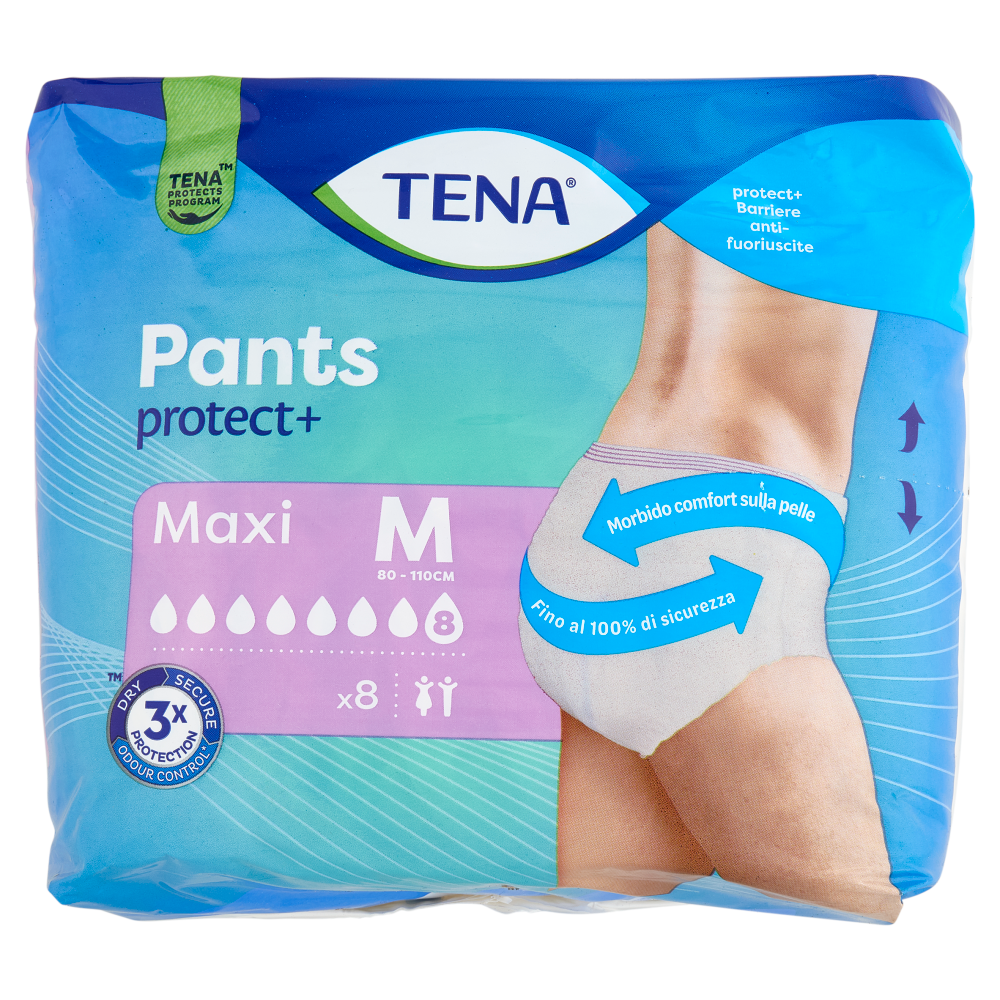 Tena Pants protect+ Maxi M 8 pz
