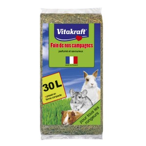 Vitakraft 25041 cibo per animali di piccola taglia Fieno 500 g Porcellino d'india, Coniglio