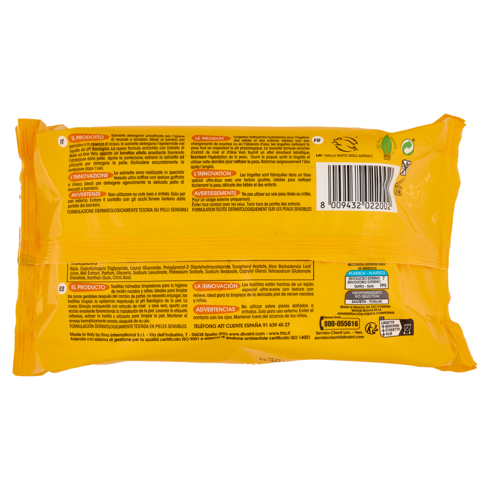 Fria Easy Baby cambio e manine Effetto Idratante 110 pz