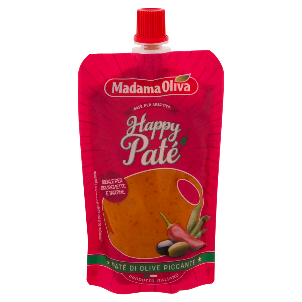 Madama Oliva Happy Paté Paté di Olive Piccante 110 g