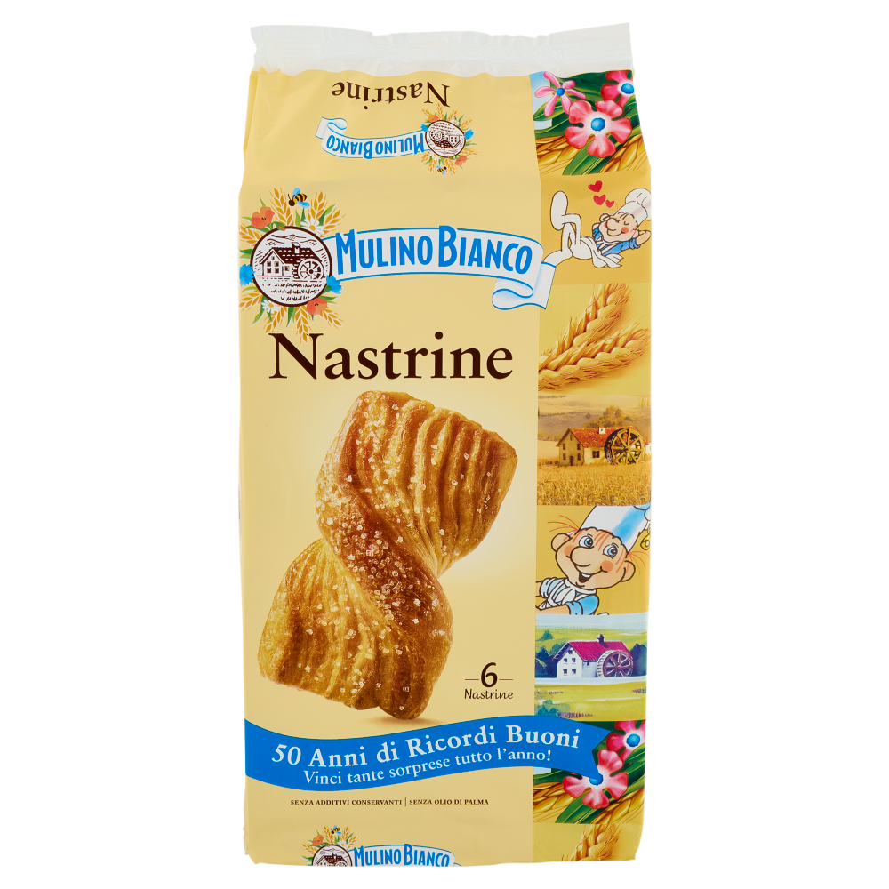 Mulino Bianco Nastrine Merenda Senza Additivi Conservanti 6 pezzi 240g