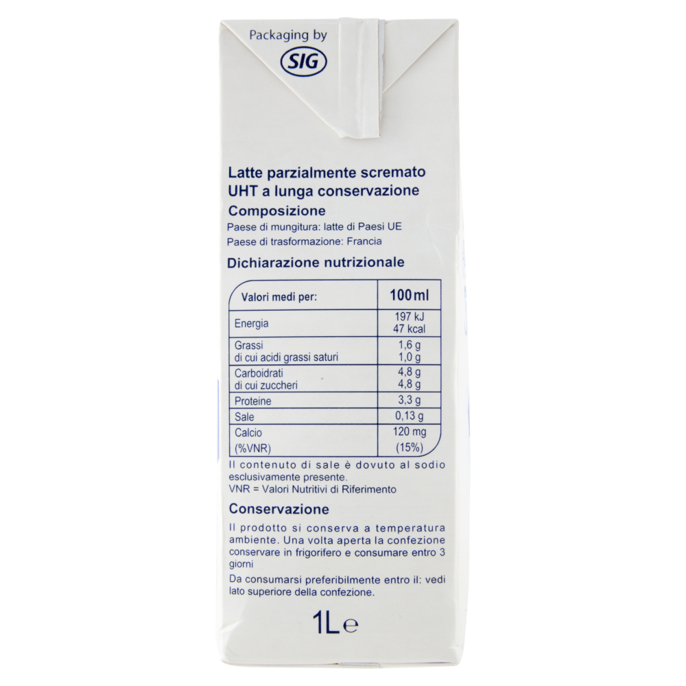 Simpl Latte UHT Parzialmente Scremato 1 L