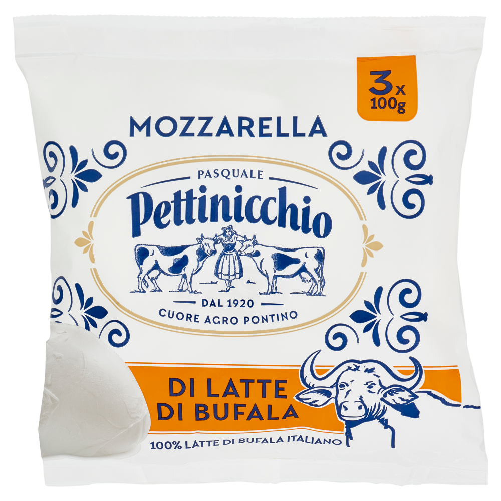 Pettinicchio Mozzarella di Latte di Bufala 3 x 100 g