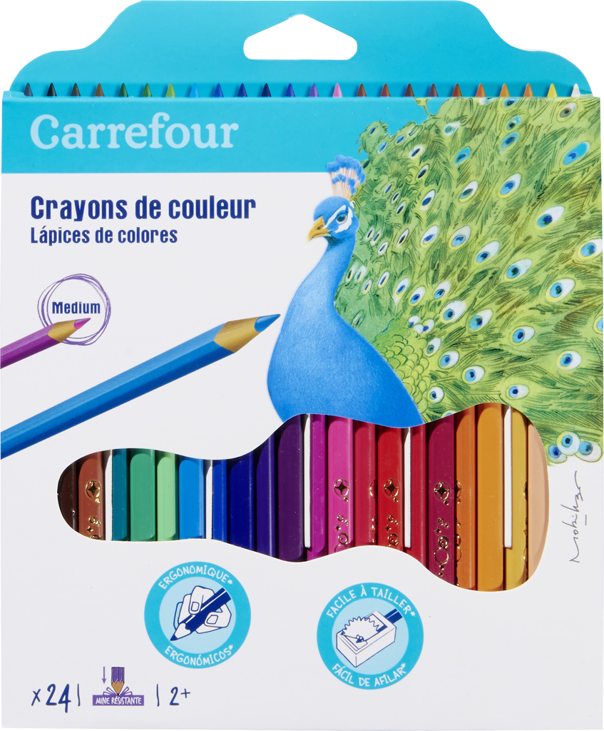 Carrefour 24 matite colorate