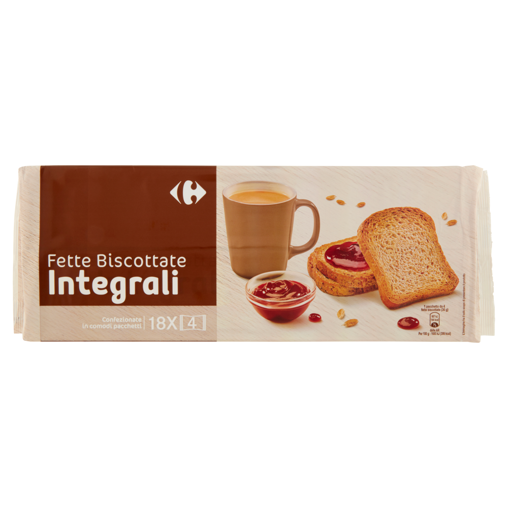 Carrefour Fette Biscottate Integrali 18 x 36 g