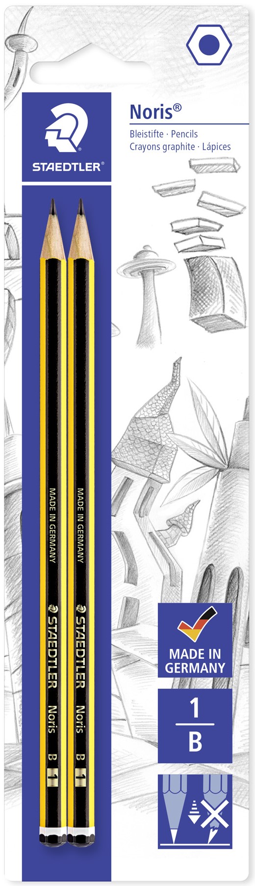 Staedtler 2 matite noris 1=B