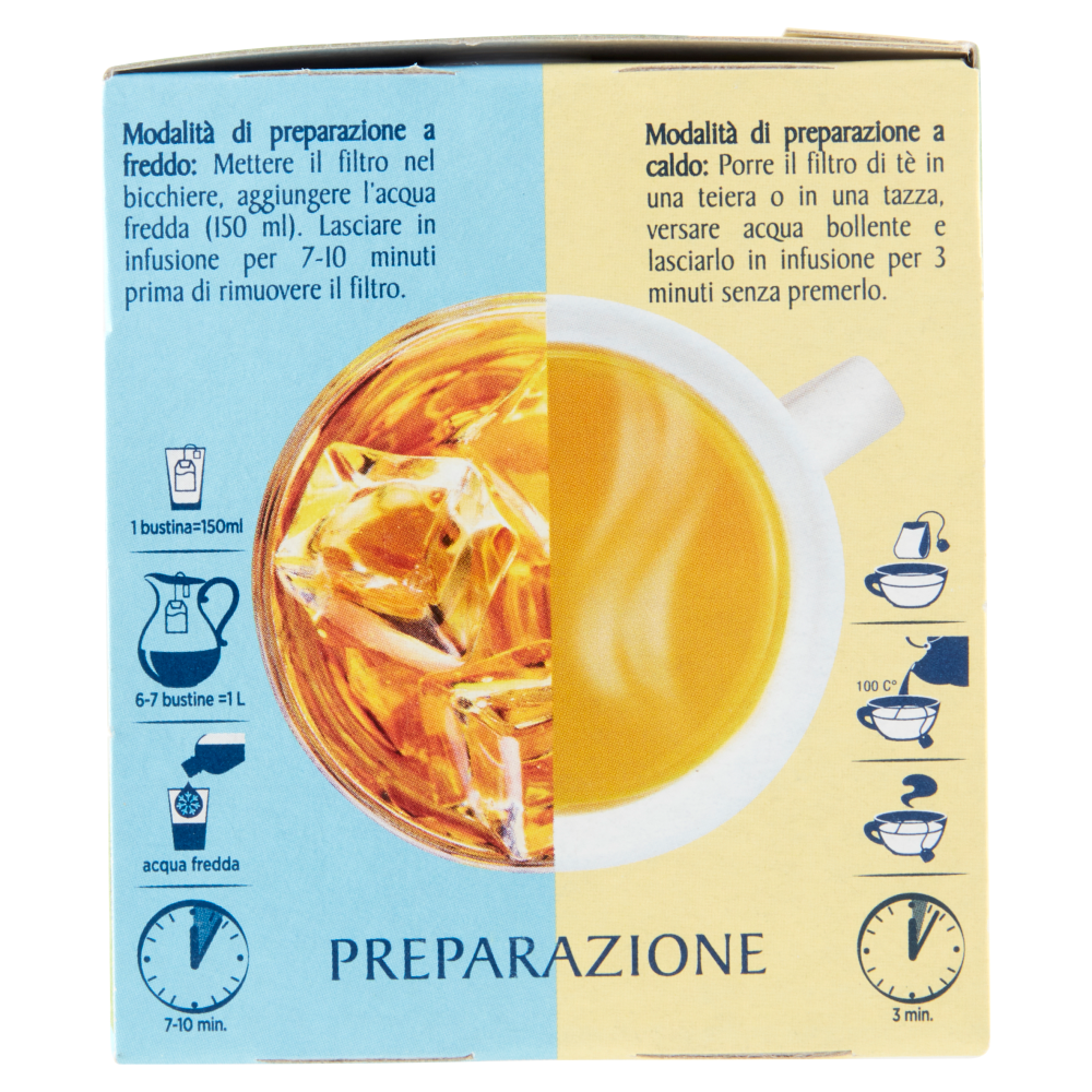 Everton Tè Verde Limone, Lime e Curcuma 16 x 2,5 g