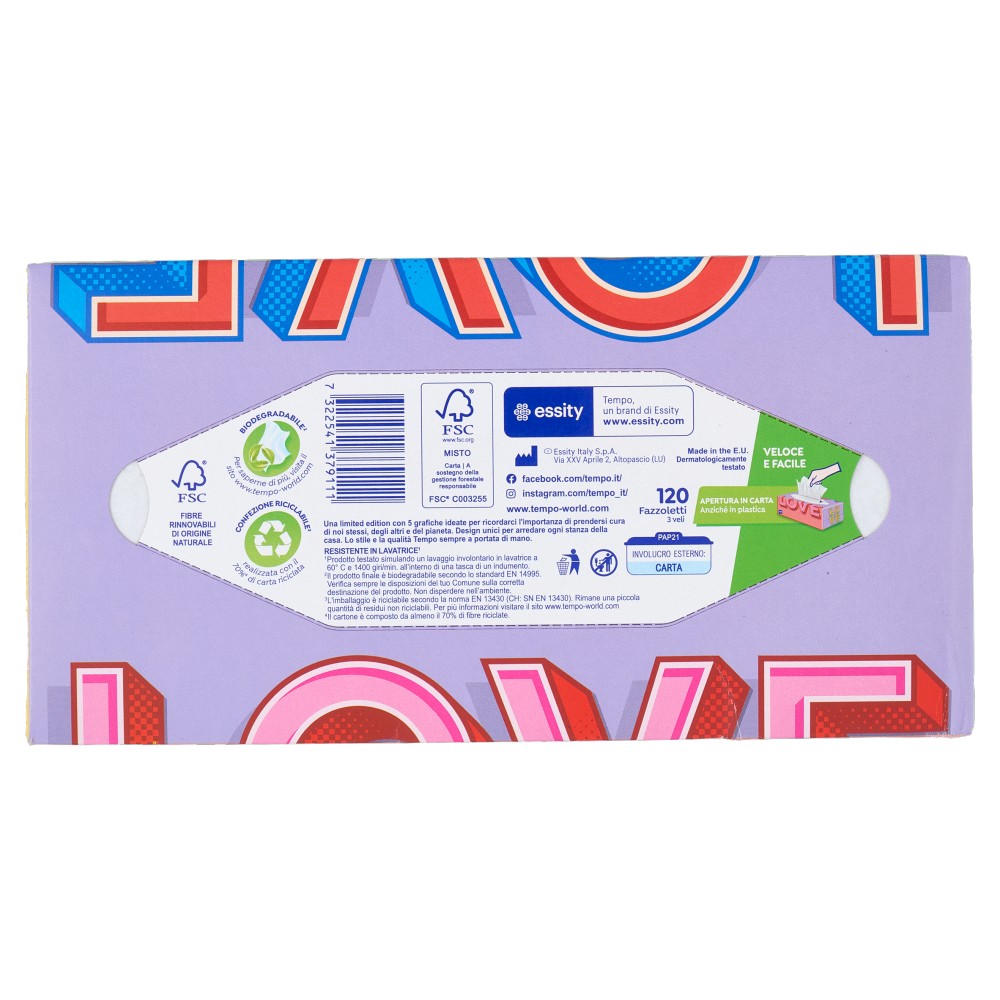 Tempo Light Family Box Fazzoletti 3 veli 120 pz