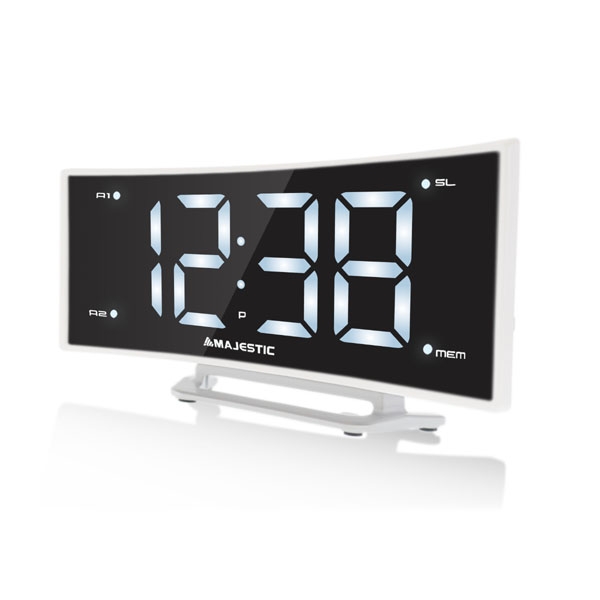 New Majestic RS-124 Orologio Digitale Bianco