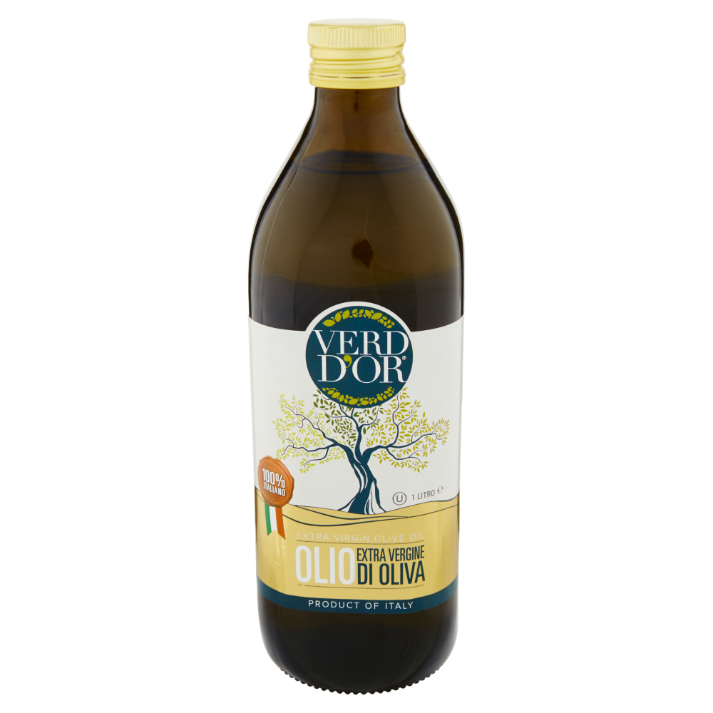 Verd d'Or Olio Extra Vergine di Oliva 100% Italiano 1 Litro