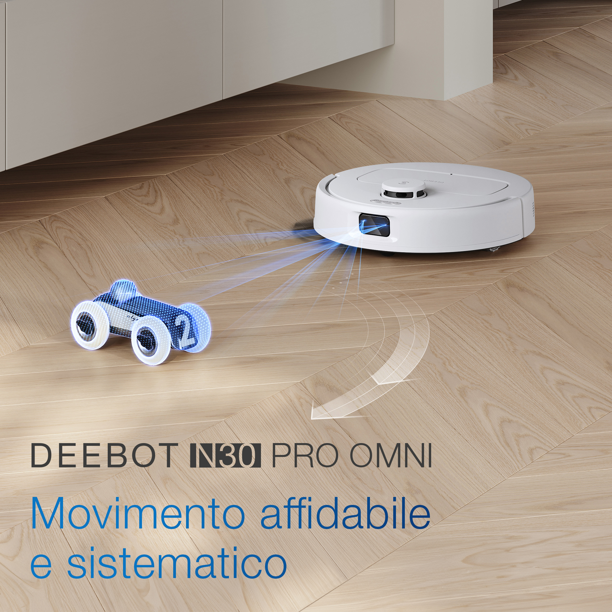 Ecovacs Deebot N30 Pro Omni 0,35 L Senza sacchetto Bianco