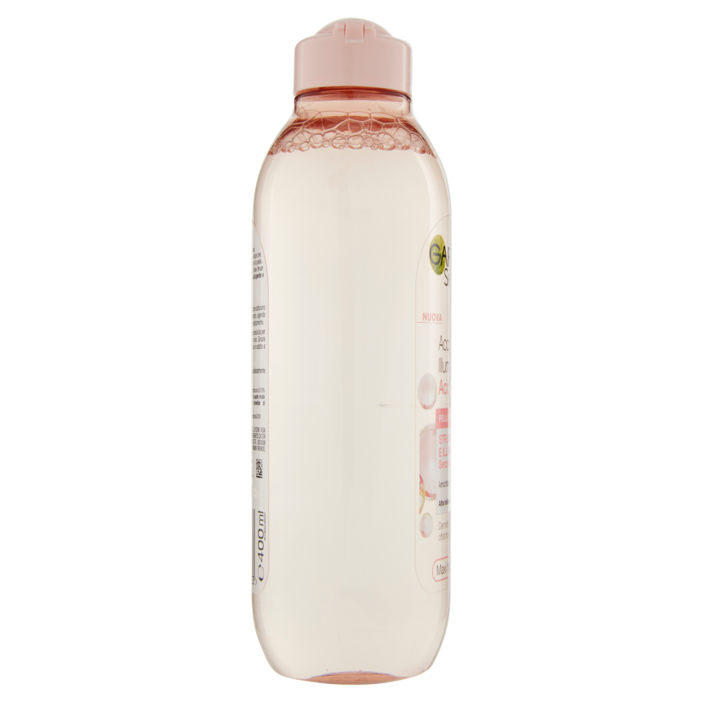 Garnier Acqua Micellare illuminante Acqua di Rose Micellare, per pelli spente e sensibili, 400 ml