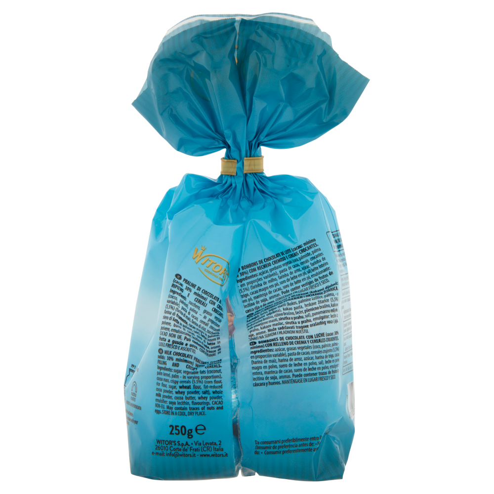 Witor's Sonetti Maxi Ovetti di Cioccolato al Latte con Cremoso Ripieno e Cereali Croccanti 250 g