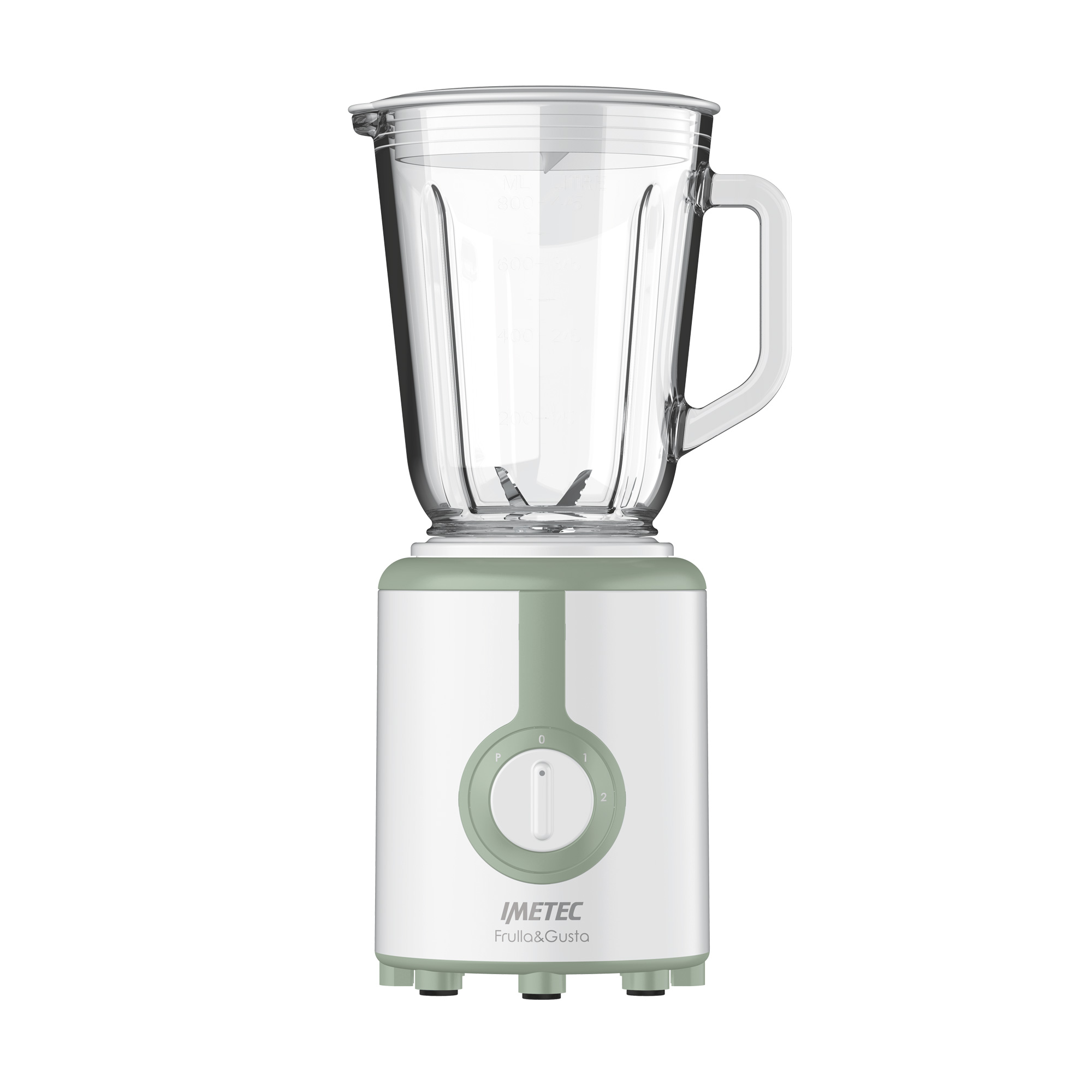 Imetec Frulla&Gusta 0,8 L Frullatore da tavolo 500 W Verde, Trasparente, Bianco