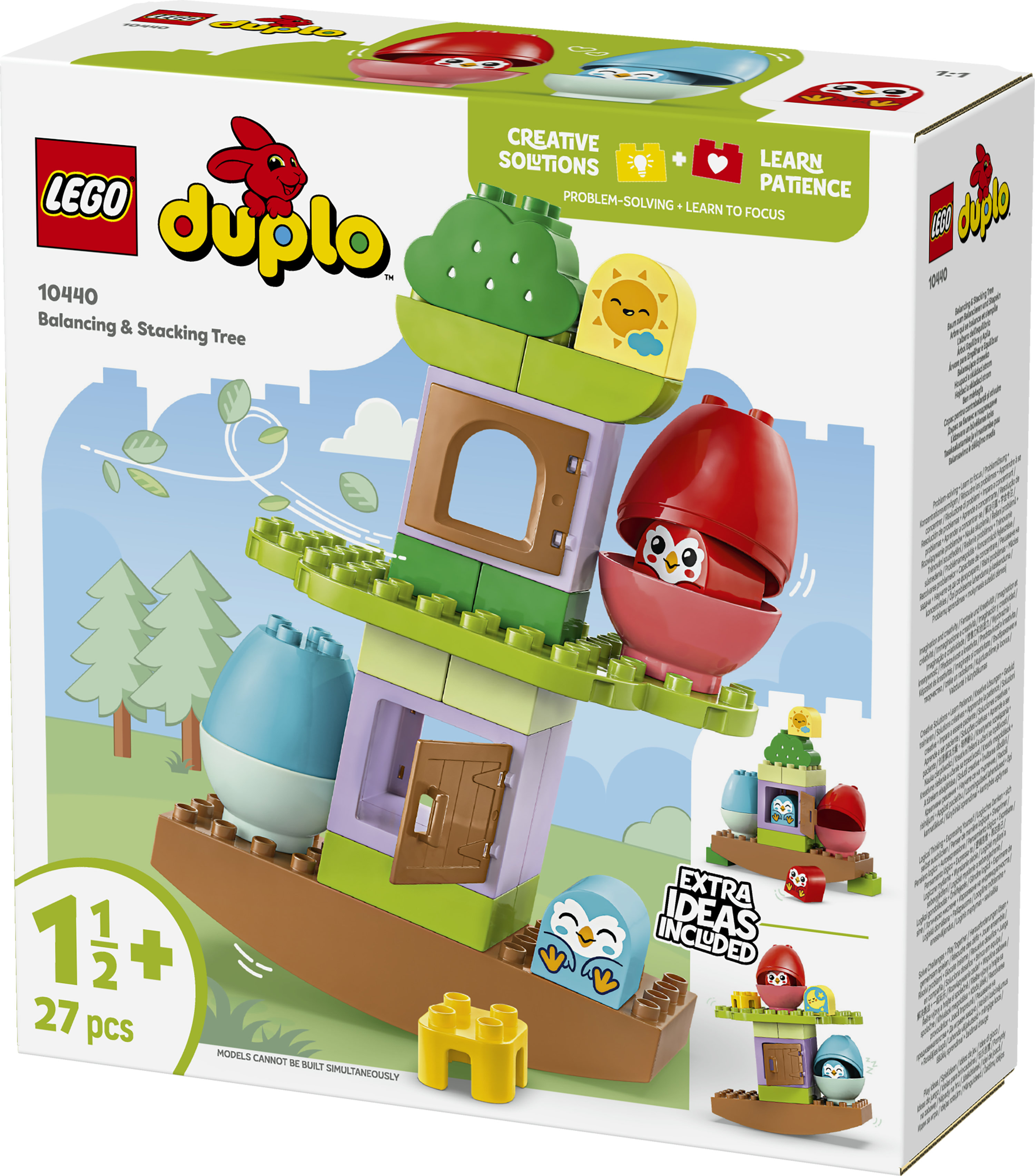 LEGO DUPLO 10440 L&rsquo;Albero dell&rsquo;Equilibrio, Casa Giocattolo con Elementi Impilabili, Giochi Didattici per Bambini da 18 Mesi