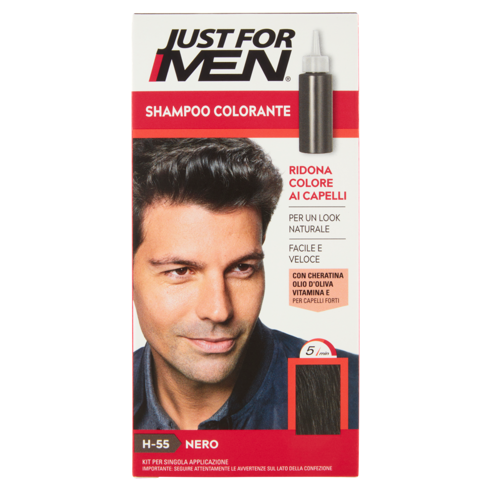 Just For Men Shampoo Colorante H-55 Nero
