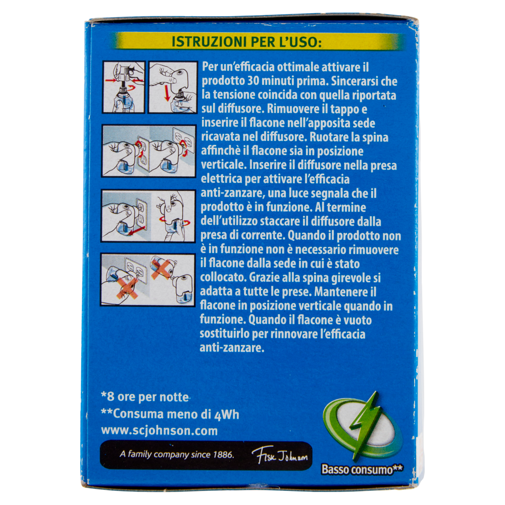Raid Liquido Elettrico Antizanzare Contro Zanzare, 1 Base e 1 Ricarica 21 ml, 30 Notti
