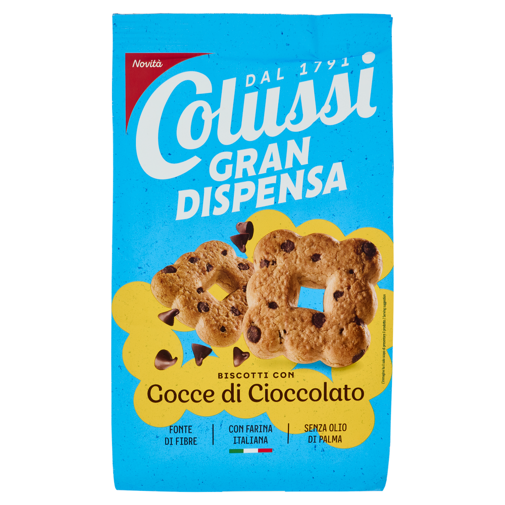 Colussi Gran Dispensa Biscotti con Gocce di Cioccolato 565 g